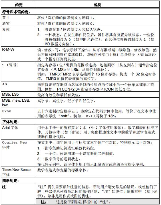 PIC24F系列参考手册简介