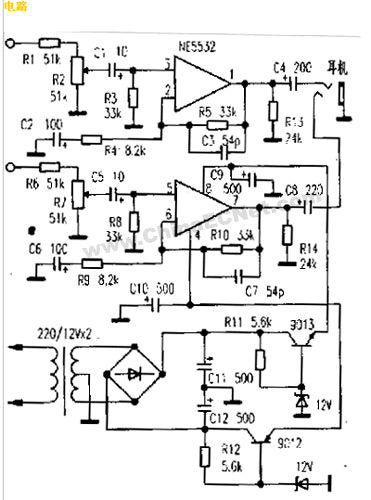 怎样用NE5532制作耳机放大器
