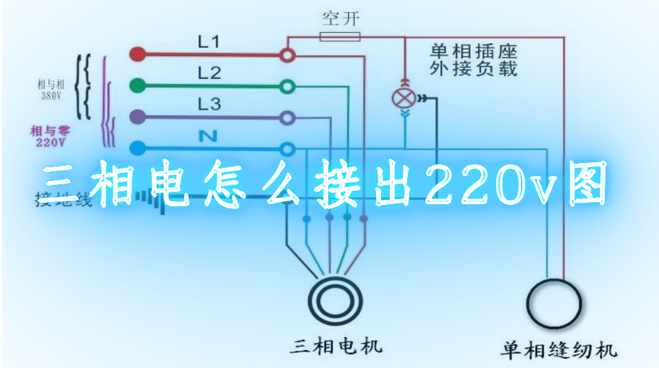 <b class='flag-5'>三相</b><b class='flag-5'>电</b>怎么<b class='flag-5'>接</b>出220v图