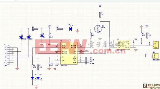 无源RS-232/RS-485转换威廉希尔官方网站
的设计