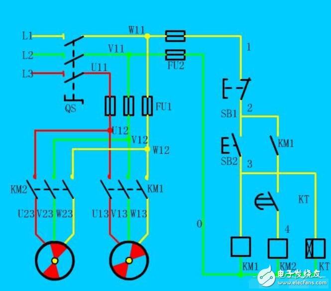 两个接触器如何实现顺序启动