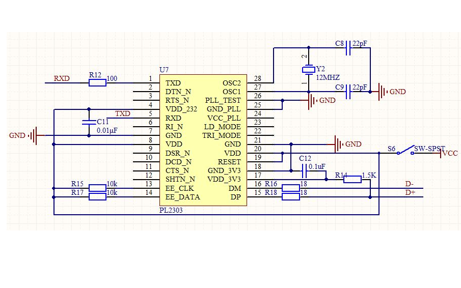 <b class='flag-5'>PL2303</b> <b class='flag-5'>USB</b><b class='flag-5'>转</b><b class='flag-5'>UART</b>串口模块的PcbDoc文件免费下载