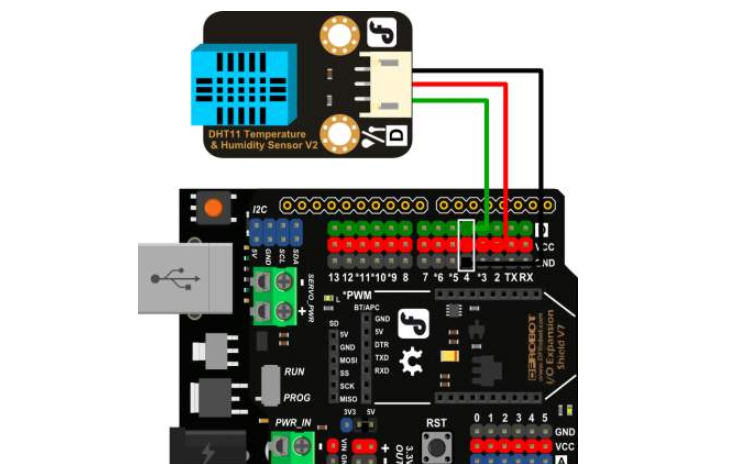 使用<b class='flag-5'>Arduino</b><b class='flag-5'>实现</b><b class='flag-5'>DHT11</b><b class='flag-5'>温湿度</b>模块的程序