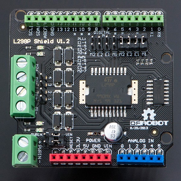 dfrobotL298P Motor Shield <b class='flag-5'>电机</b><b class='flag-5'>驱动</b><b class='flag-5'>简介</b>