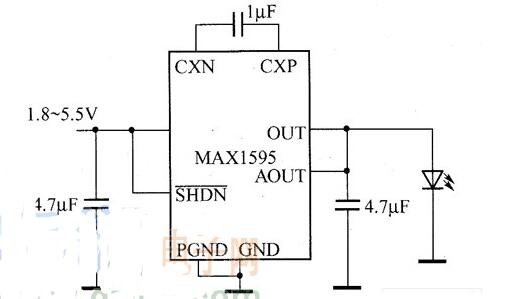 MAX1595<b class='flag-5'>电荷泵</b>驱动<b class='flag-5'>白光</b><b class='flag-5'>LED</b>威廉希尔官方网站
