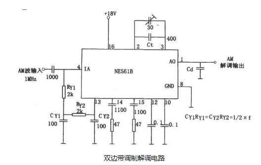 由NE561B集成锁相环模块构成的<b class='flag-5'>双边带调制</b>解调威廉希尔官方网站
