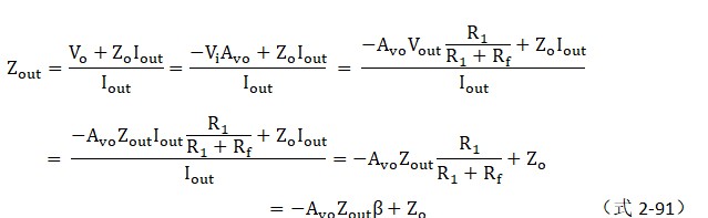 解析开环输出阻抗与闭环输出电阻区别