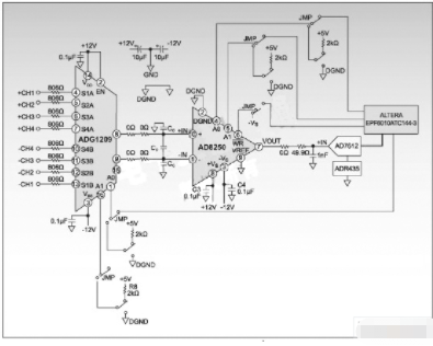 基于数字可编程增益仪表放大器AD8250实现数据采集系统的设计