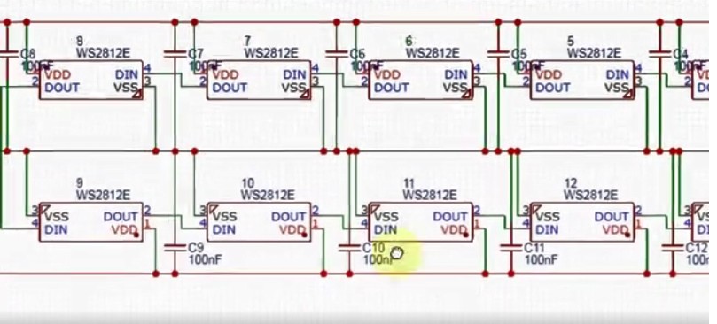 如何使用流行的WS2812 LED制作LED立方体？