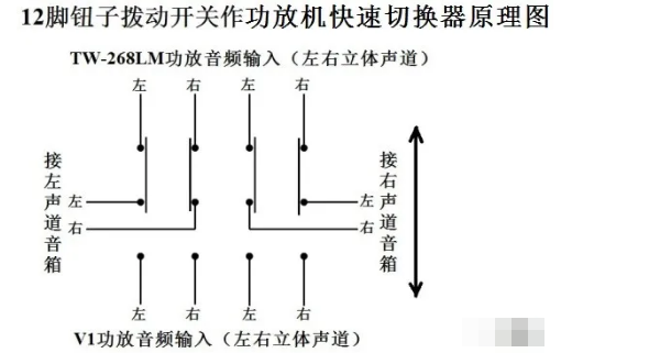 如何利用钮子拨动开关实现<b class='flag-5'>功放机</b>快速切换