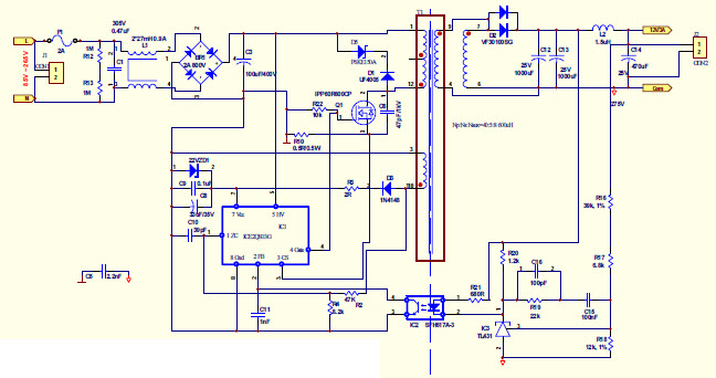 基于EVALQRS-36W-<b class='flag-5'>ICE2QS03G</b>交流到直流单输出电源的参考设计