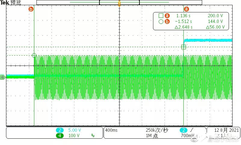 TON_DELAY @ AC100V，100% Load