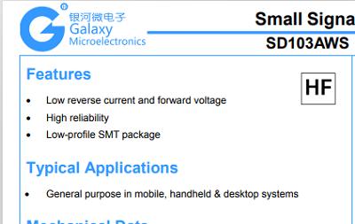 <b class='flag-5'>sd103aws</b>长电、银河<b class='flag-5'>SD103AWS</b><b class='flag-5'>肖特基</b><b class='flag-5'>二极管</b>参数图解