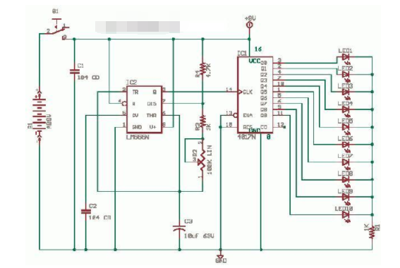 基于NE555N和<b class='flag-5'>4017</b>N运行的<b class='flag-5'>LED</b><b class='flag-5'>威廉希尔官方网站
</b>