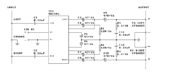 基于BA5406的2 x 3<b class='flag-5'>W</b><b class='flag-5'>立体声音频放大器</b>