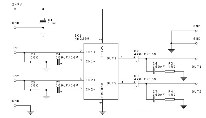 基于KA2209的2瓦<b class='flag-5'>立体声音频放大器</b><b class='flag-5'>威廉希尔官方网站
</b>