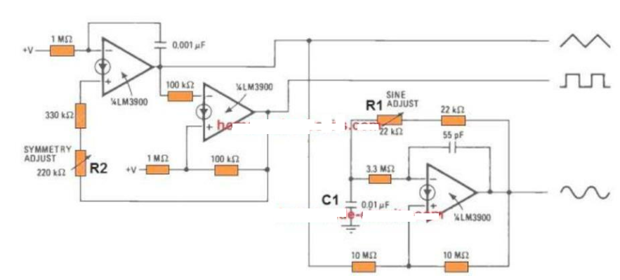 基于LM3900<b class='flag-5'>构建</b>的函数<b class='flag-5'>发生器</b><b class='flag-5'>威廉希尔官方网站
</b>