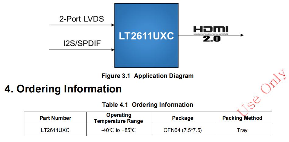 龙迅#<b class='flag-5'>LT2611UXC</b>应用于2PORT LVDS<b class='flag-5'>转</b><b class='flag-5'>HDMI</b>功能应用,支持12S/SPDIF数字音频输入和HDCP