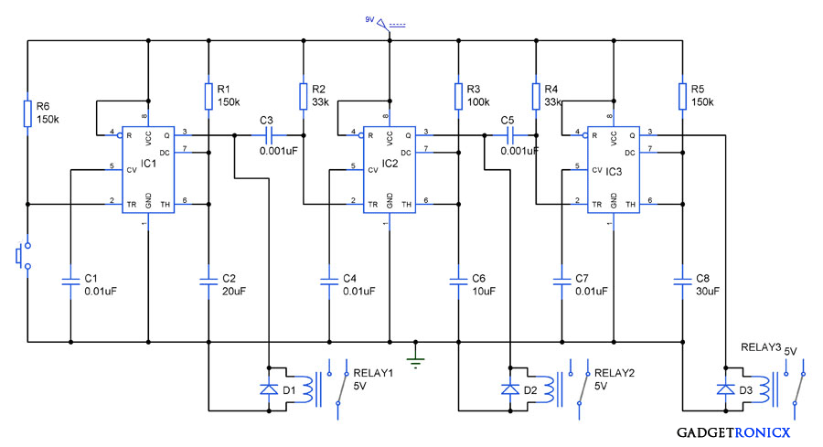 基于<b class='flag-5'>IC555</b>的顺序过程控制<b class='flag-5'>威廉希尔官方网站
</b>