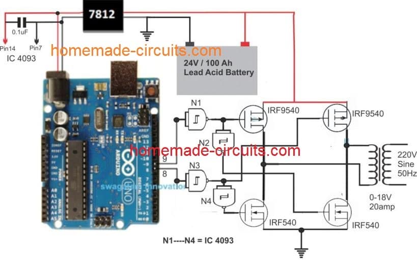 基于<b class='flag-5'>微处理器</b>的<b class='flag-5'>Arduino</b>全桥<b class='flag-5'>逆变器</b><b class='flag-5'>威廉希尔官方网站
</b>图讲解