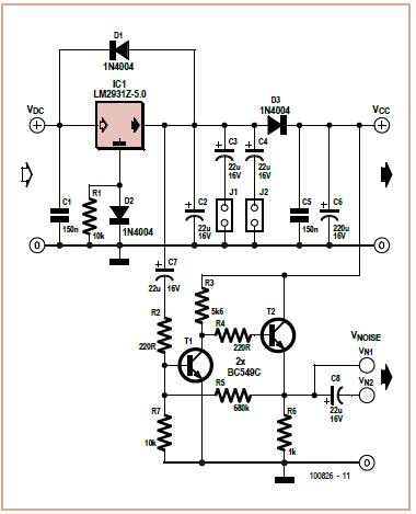 LM2931-5.0随机<b class='flag-5'>噪声发生器</b><b class='flag-5'>威廉希尔官方网站
</b><b class='flag-5'>原理图</b>讲解