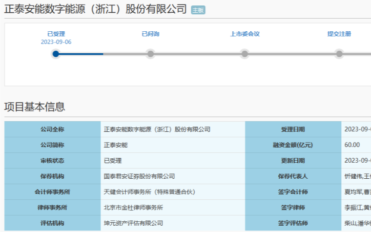 正泰安能沪主板IPO获受理！上半年营收超137亿...