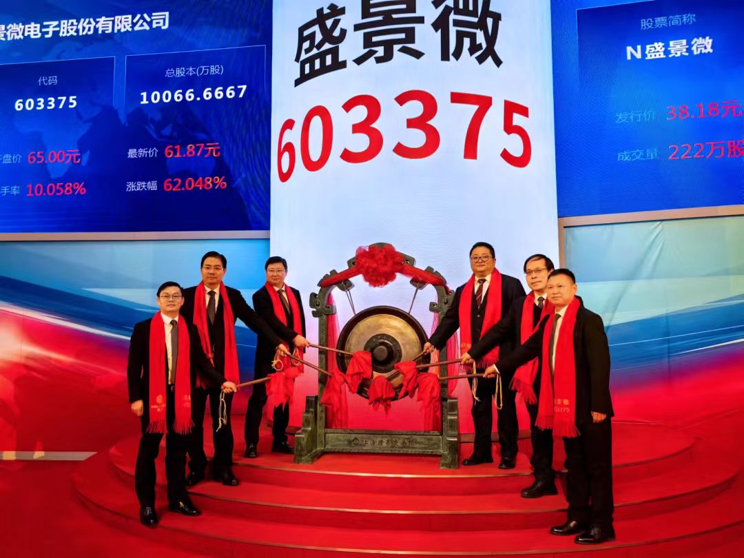 2024年半导体第一股！盛景微<b class='flag-5'>上市</b>涨<b class='flag-5'>超</b>70%，电子控制模块市占40%