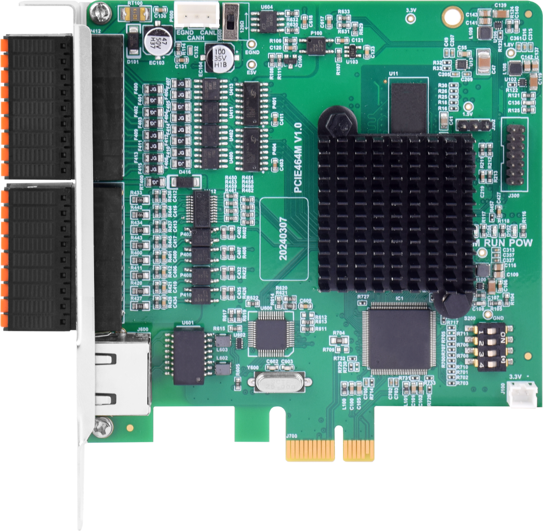 PCIE464M — 高速高精，超高速PCIe EtherCAT实时<b class='flag-5'>运动</b><b class='flag-5'>控制卡</b>