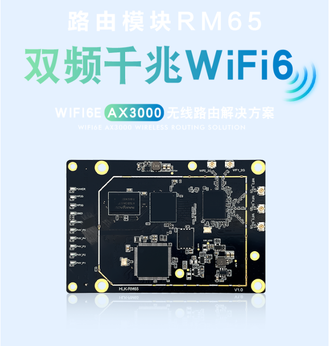 千兆<b class='flag-5'>WiFi6</b> AX3000路由<b class='flag-5'>模块</b> MT7981B双核1.3GHz主频