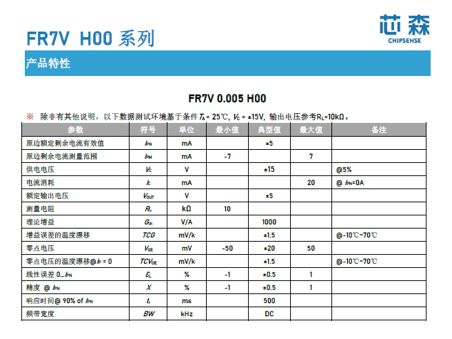 国产替代 引领<b class='flag-5'>变电</b><b class='flag-5'>系统</b>新纪元：芯森FR7V H00系列高精度<b class='flag-5'>漏电流传感器</b>