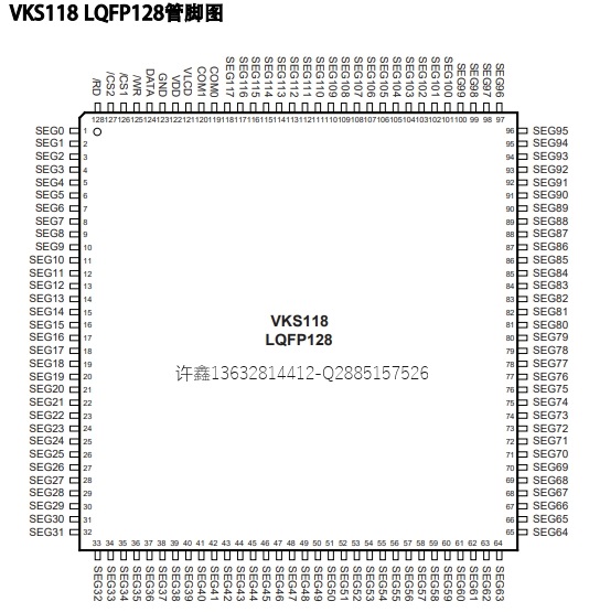 <b class='flag-5'>静态</b>型<b class='flag-5'>段</b><b class='flag-5'>码</b>屏<b class='flag-5'>驱动</b><b class='flag-5'>VKS</b>118封装LQFP128 永嘉微电<b class='flag-5'>液晶显示</b><b class='flag-5'>驱动</b>厂家