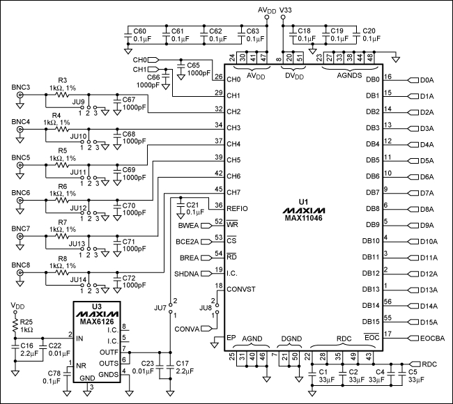 图6. MAX11046典型威廉希尔官方网站
