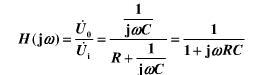 RC威廉希尔官方网站
的传递函数