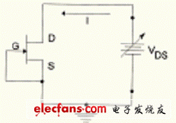 用一个结型场效应管构成恒流二极管