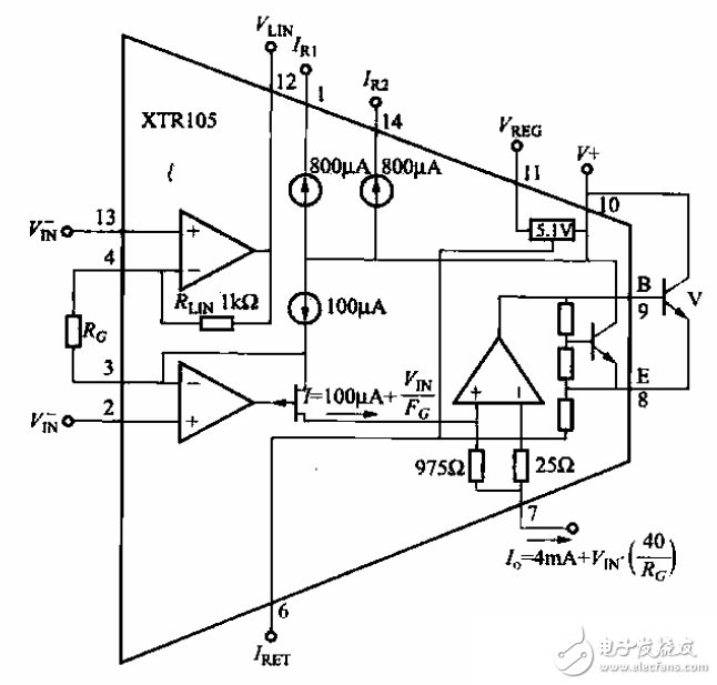 XTR105威廉希尔官方网站
原理图