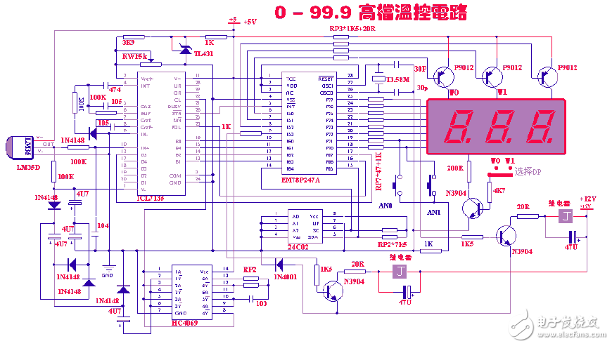 基于ICL7135的单片机控制通用仪表威廉希尔官方网站
