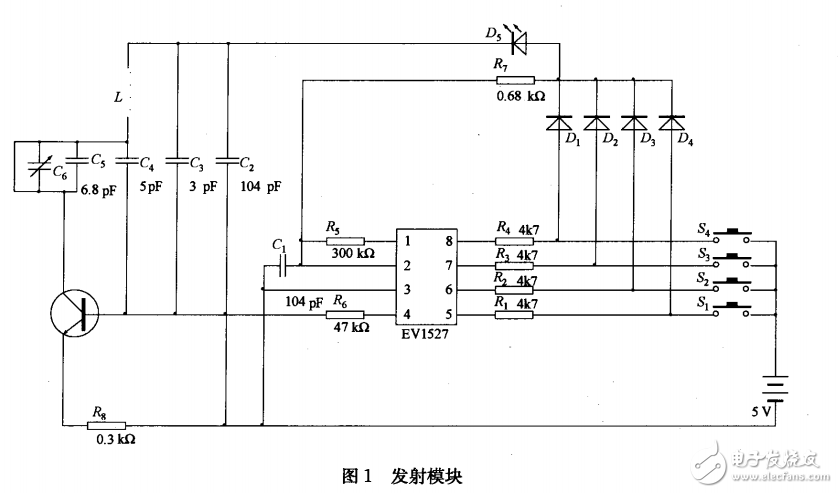 EV1527编码芯片的应用及其解码方法