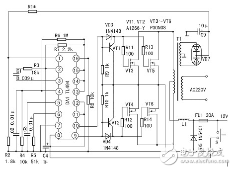 tl494简单逆变器威廉希尔官方网站
分析