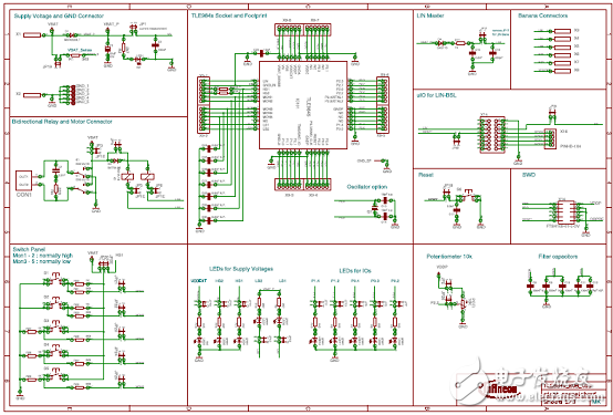 TLE9842-2QX主要特性_PCB设计图